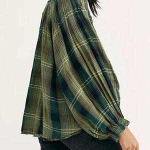 Free People | Plaid Top